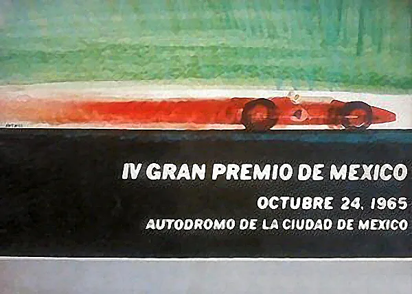1965-10-24 | Gran Premio De Mexico | Mexico | Formula 1 Event Artworks | formula 1 event artwork | formula 1 programme cover | formula 1 poster | carsten riede