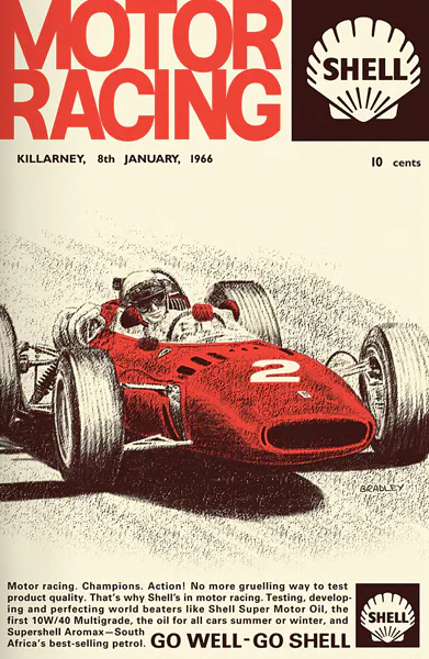 1966-01-08 | Cape South Easter Trophy | Killarney | Formula 1 Event Artworks | formula 1 event artwork | formula 1 programme cover | formula 1 poster | carsten riede