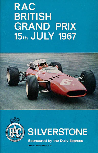1967-07-15 | British Grand Prix | Silverstone | Formula 1 Event Artworks | formula 1 event artwork | formula 1 programme cover | formula 1 poster | carsten riede