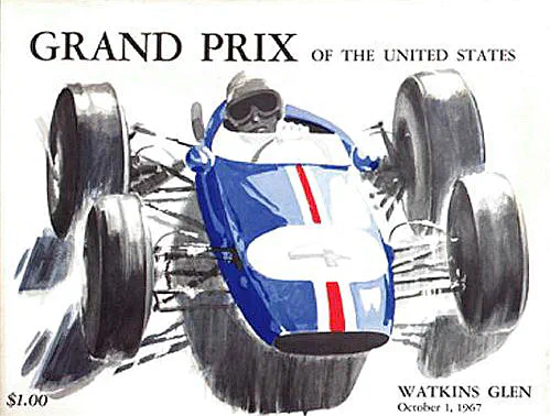 1967-10-01 | United States Grand Prix | Watkins Glen | Formula 1 Event Artworks | formula 1 event artwork | formula 1 programme cover | formula 1 poster | carsten riede