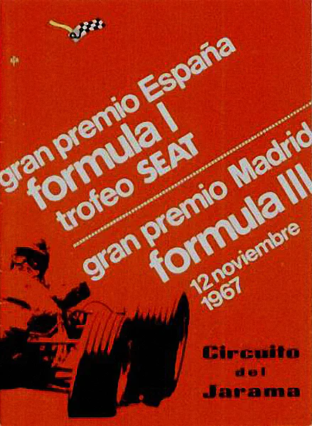 1967-11-12 | Gran Premio De Espana | Jarama | Formula 1 Event Artworks | formula 1 event artwork | formula 1 programme cover | formula 1 poster | carsten riede