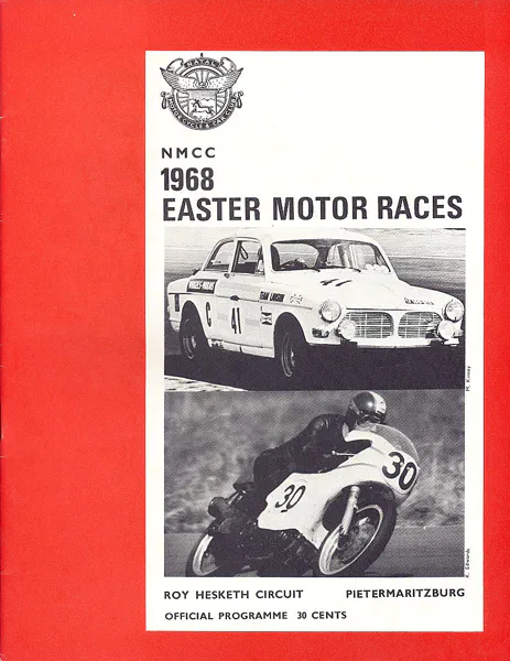 1968-04-15 | Coronation '100' | Pietermaritzburg | Formula 1 Event Artworks | formula 1 event artwork | formula 1 programme cover | formula 1 poster | carsten riede