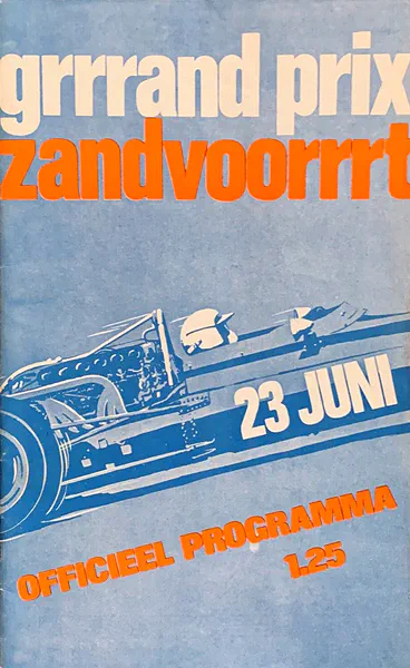 1968-06-23 | Grote Prijs Van Nederland | Zandvoort | Formula 1 Event Artworks | formula 1 event artwork | formula 1 programme cover | formula 1 poster | carsten riede
