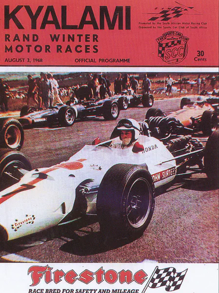 1968-08-03 | Rand Winter Trophy | Kyalami | Formula 1 Event Artworks | formula 1 event artwork | formula 1 programme cover | formula 1 poster | carsten riede