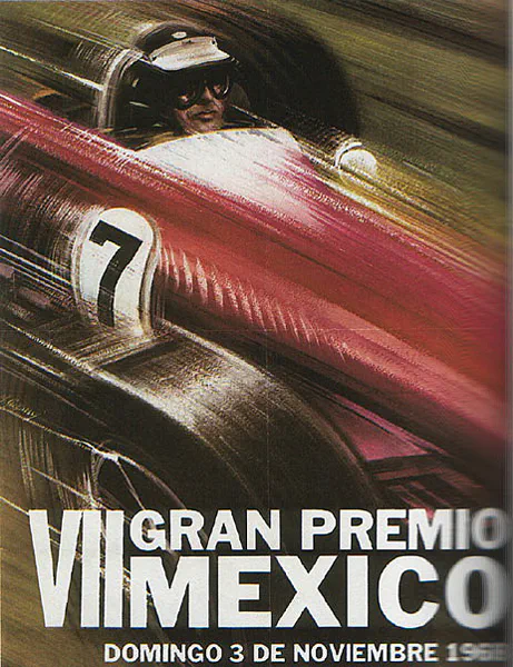1968-11-03 | Gran Premio De Mexico | Mexico | Formula 1 Event Artworks | formula 1 event artwork | formula 1 programme cover | formula 1 poster | carsten riede