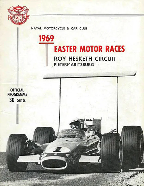 1969-04-07 | Coronation '100' | Pietermaritzburg | Formula 1 Event Artworks | formula 1 event artwork | formula 1 programme cover | formula 1 poster | carsten riede