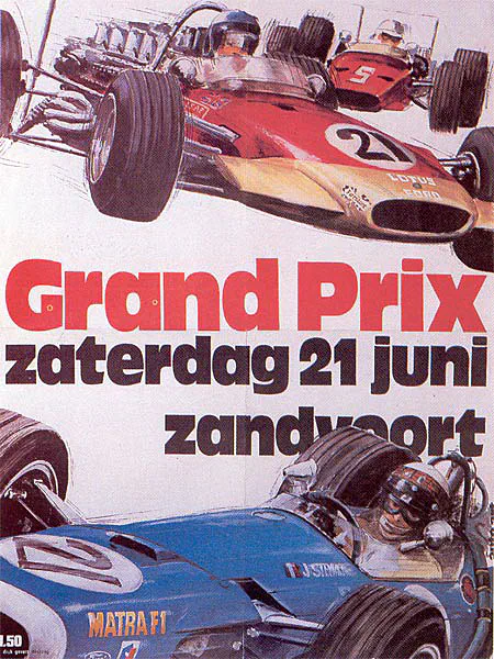 1969-06-21 | Grote Prijs Van Nederland | Zandvoort | Formula 1 Event Artworks | formula 1 event artwork | formula 1 programme cover | formula 1 poster | carsten riede