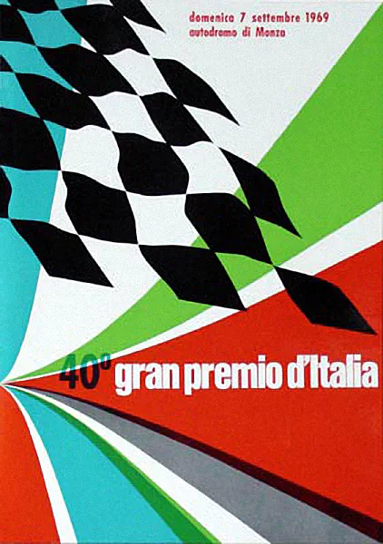 1969-09-07 | Gran Premio D`Italia | Monza | Formula 1 Event Artworks | formula 1 event artwork | formula 1 programme cover | formula 1 poster | carsten riede