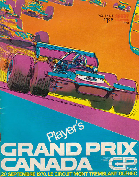 1970-09-20 | Canadian Grand Prix | Mont Tremblant | Formula 1 Event Artworks | formula 1 event artwork | formula 1 programme cover | formula 1 poster | carsten riede