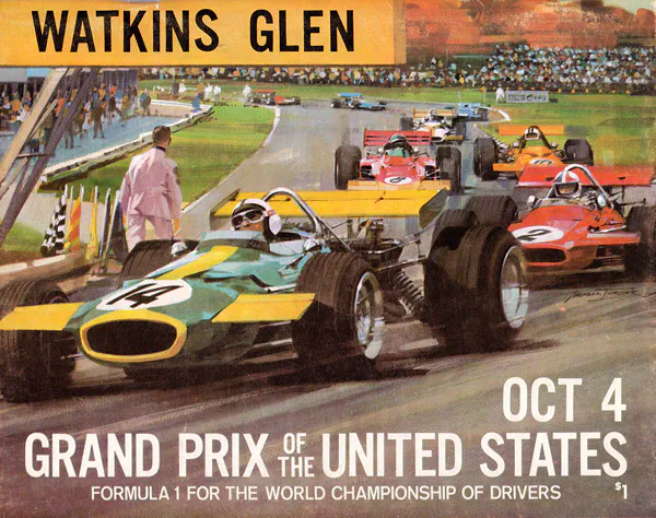 1970-10-04 | United States Grand Prix | Watkins Glen | Formula 1 Event Artworks | formula 1 event artwork | formula 1 programme cover | formula 1 poster | carsten riede