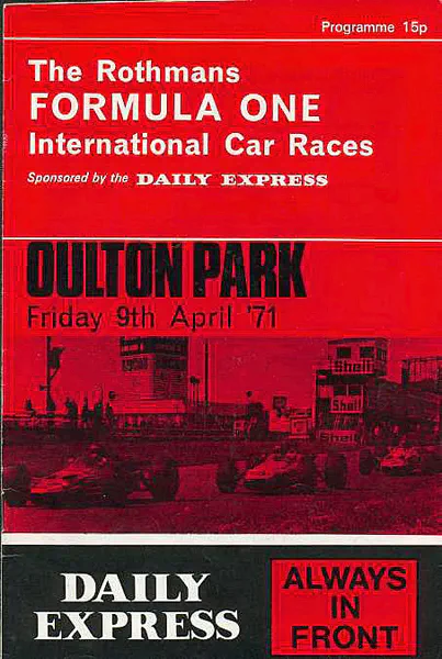 1971-04-09 | Spring Trophy | Oulton Park | Formula 1 Event Artworks | formula 1 event artwork | formula 1 programme cover | formula 1 poster | carsten riede
