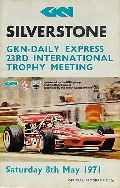 1971-05-08 | International Trophy | Silverstone | Formula 1 Event Artworks | formula 1 event artwork | formula 1 programme cover | formula 1 poster | carsten riede
