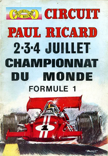 1971-07-04 | Grand Prix De France | Le Castellet | Formula 1 Event Artworks | formula 1 event artwork | formula 1 programme cover | formula 1 poster | carsten riede