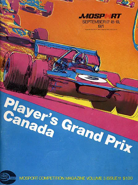 1971-09-19 | Canadian Grand Prix | Mosport | Formula 1 Event Artworks | formula 1 event artwork | formula 1 programme cover | formula 1 poster | carsten riede