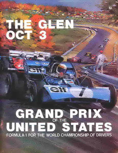 1971-10-03 | United States Grand Prix | Watkins Glen | Formula 1 Event Artworks | formula 1 event artwork | formula 1 programme cover | formula 1 poster | carsten riede