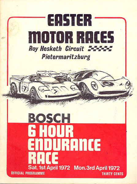 1972-04-03 | Coronation '100' | Pietermaritzburg | Formula 1 Event Artworks | formula 1 event artwork | formula 1 programme cover | formula 1 poster | carsten riede