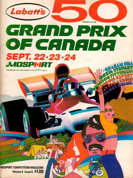 1972-09-24 | Canadian Grand Prix | Mosport | Formula 1 Event Artworks | formula 1 event artwork | formula 1 programme cover | formula 1 poster | carsten riede
