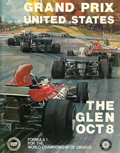 1972-10-08 | United States Grand Prix | Watkins Glen | Formula 1 Event Artworks | formula 1 event artwork | formula 1 programme cover | formula 1 poster | carsten riede