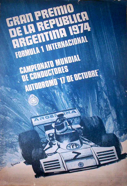 1974-01-13 | Gran Premio De La Republica Argentina | Buenos Aires | Formula 1 Event Artworks | formula 1 event artwork | formula 1 programme cover | formula 1 poster | carsten riede