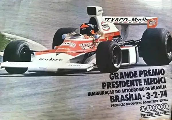 1974-02-03 | Grande Premio Presidente Medici | Brasilia | Formula 1 Event Artworks | formula 1 event artwork | formula 1 programme cover | formula 1 poster | carsten riede