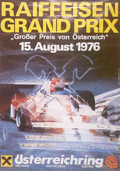 1976-08-15 | Grosser Preis von Österreich | Zeltweg | Formula 1 Event Artworks | formula 1 event artwork | formula 1 programme cover | formula 1 poster | carsten riede