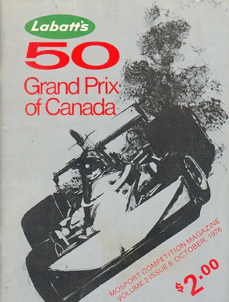 1976-10-03 | Canadian Grand Prix | Mosport | Formula 1 Event Artworks | formula 1 event artwork | formula 1 programme cover | formula 1 poster | carsten riede