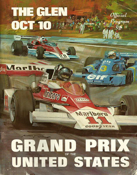 1976-10-10 | United States Grand Prix | Watkins Glen | Formula 1 Event Artworks | formula 1 event artwork | formula 1 programme cover | formula 1 poster | carsten riede