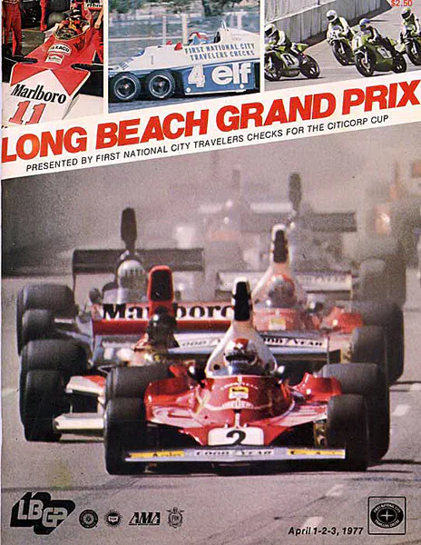 1977-04-03 | United States Grand Prix | Long Beach | Formula 1 Event Artworks | formula 1 event artwork | formula 1 programme cover | formula 1 poster | carsten riede