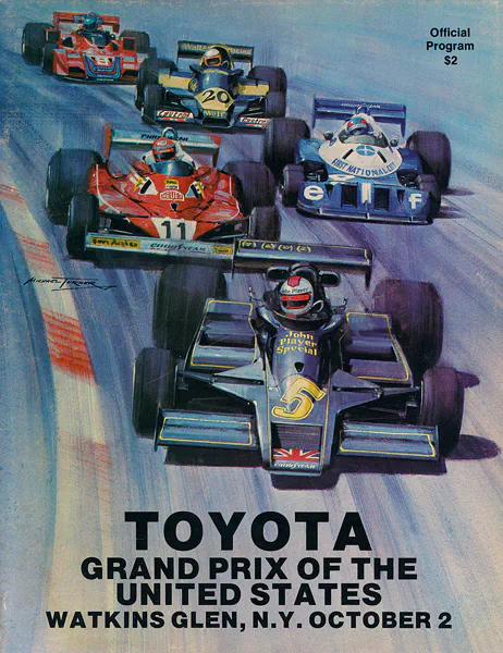 1977-10-02 | United States Grand Prix | Watkins Glen | Formula 1 Event Artworks | formula 1 event artwork | formula 1 programme cover | formula 1 poster | carsten riede