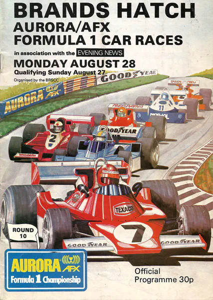 1978-08-28 | Fuji Tape Trophy | Brands Hatch | Formula 1 Event Artworks | formula 1 event artwork | formula 1 programme cover | formula 1 poster | carsten riede