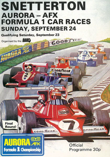 1978-09-24 | Budweiser Trophy | Snetterton | Formula 1 Event Artworks | formula 1 event artwork | formula 1 programme cover | formula 1 poster | carsten riede