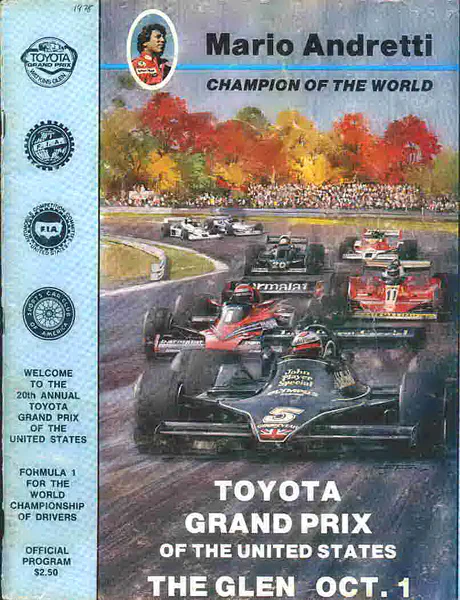 1978-10-01 | United States Grand Prix | Watkins Glen | Formula 1 Event Artworks | formula 1 event artwork | formula 1 programme cover | formula 1 poster | carsten riede