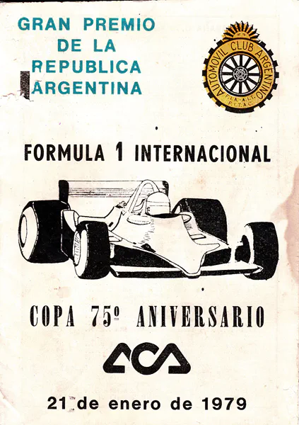 1979-01-21 | Gran Premio De La Republica Argentina | Buenos Aires | Formula 1 Event Artworks | formula 1 event artwork | formula 1 programme cover | formula 1 poster | carsten riede