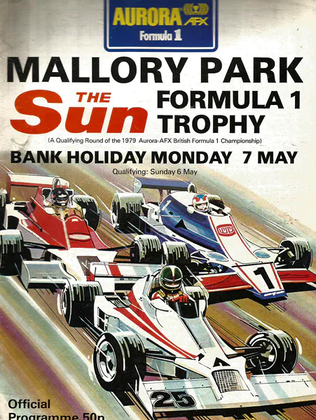 1979-05-07 | Sun Trophy | Mallory Park | Formula 1 Event Artworks | formula 1 event artwork | formula 1 programme cover | formula 1 poster | carsten riede