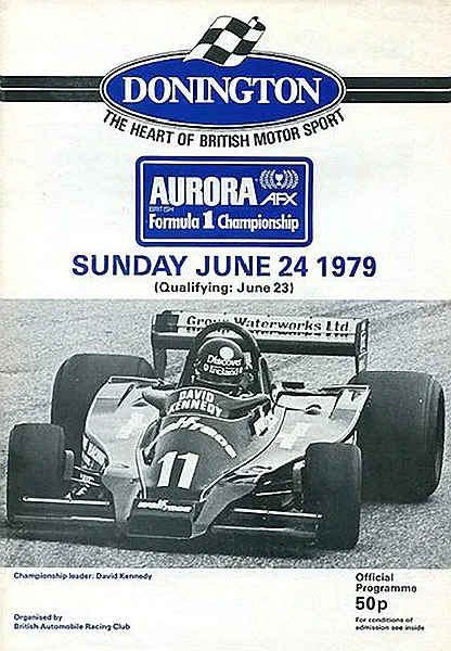 1979-06-24 | Donington Formula 1 Race | Donington | Formula 1 Event Artworks | formula 1 event artwork | formula 1 programme cover | formula 1 poster | carsten riede