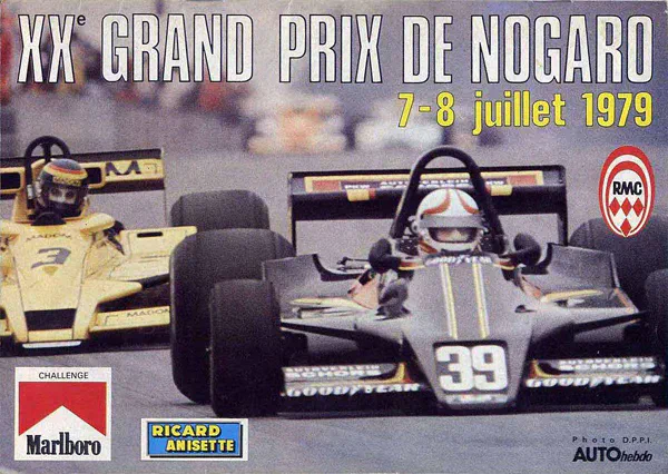 1979-07-08 | Grand Prix De Nogaro | Nogaro | Formula 1 Event Artworks | formula 1 event artwork | formula 1 programme cover | formula 1 poster | carsten riede