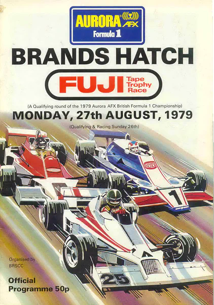 1979-08-27 | Fuji Tape Trophy | Brands Hatch | Formula 1 Event Artworks | formula 1 event artwork | formula 1 programme cover | formula 1 poster | carsten riede