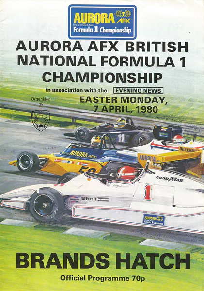 1980-04-07 | Evening News Trophy | Brands Hatch | Formula 1 Event Artworks | formula 1 event artwork | formula 1 programme cover | formula 1 poster | carsten riede