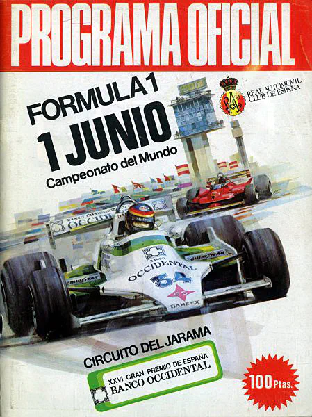 1980-06-01 | Gran Premio De Espana | Jarama | Formula 1 Event Artworks | formula 1 event artwork | formula 1 programme cover | formula 1 poster | carsten riede