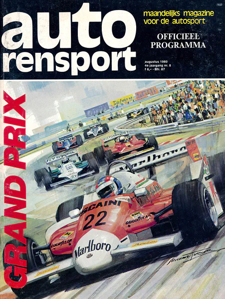 1980-08-31 | Grote Prijs Van Nederland | Zandvoort | Formula 1 Event Artworks | formula 1 event artwork | formula 1 programme cover | formula 1 poster | carsten riede