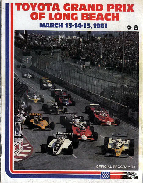 1981-03-15 | United States Grand Prix | Long Beach | Formula 1 Event Artworks | formula 1 event artwork | formula 1 programme cover | formula 1 poster | carsten riede