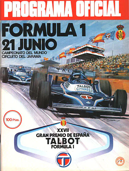 1981-06-21 | Gran Premio De Espana | Jarama | Formula 1 Event Artworks | formula 1 event artwork | formula 1 programme cover | formula 1 poster | carsten riede