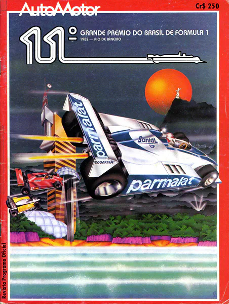 1982-03-21 | Grande Premio Do Brasil | Jacarepagua | Formula 1 Event Artworks | formula 1 event artwork | formula 1 programme cover | formula 1 poster | carsten riede
