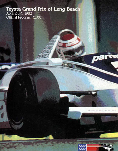 1982-04-04 | United States Grand Prix | Long Beach | Formula 1 Event Artworks | formula 1 event artwork | formula 1 programme cover | formula 1 poster | carsten riede