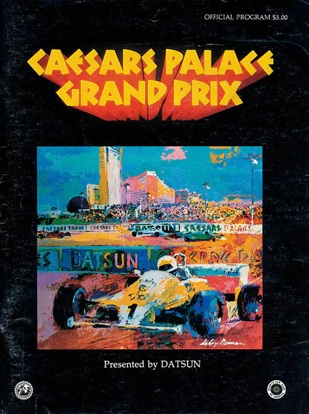 1982-09-25 | United States Grand Prix | Las Vegas | Formula 1 Event Artworks | formula 1 event artwork | formula 1 programme cover | formula 1 poster | carsten riede