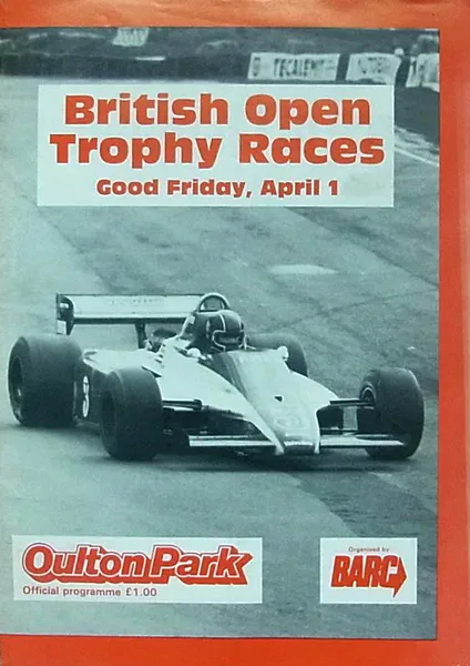 1983-04-01 | The British Open | Oulton Park | Formula 1 Event Artworks | formula 1 event artwork | formula 1 programme cover | formula 1 poster | carsten riede