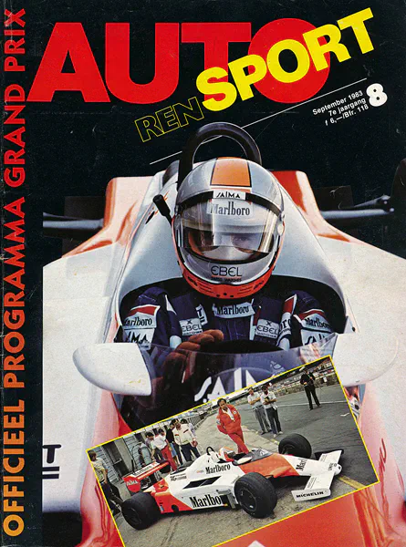 1983-08-28 | Grote Prijs Van Nederland | Zandvoort | Formula 1 Event Artworks | formula 1 event artwork | formula 1 programme cover | formula 1 poster | carsten riede