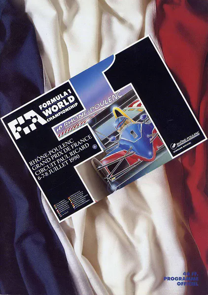 1990-07-08 | Grand Prix De France | Le Castellet | Formula 1 Event Artworks | formula 1 event artwork | formula 1 programme cover | formula 1 poster | carsten riede
