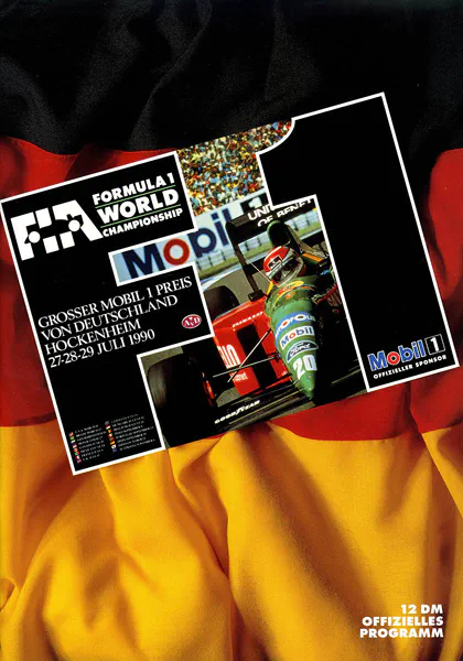1990-07-29 | Grosser Preis von Deutschland | Hockenheim | Formula 1 Event Artworks | formula 1 event artwork | formula 1 programme cover | formula 1 poster | carsten riede