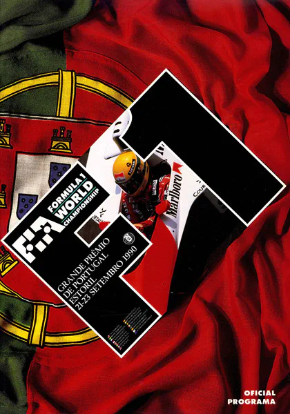 1990-09-23 | Grande Premio De Portugal | Estoril | Formula 1 Event Artworks | formula 1 event artwork | formula 1 programme cover | formula 1 poster | carsten riede